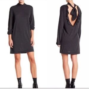 Iro Jeans Cassie Ruffle Open Back Dress Size Small Green NWT